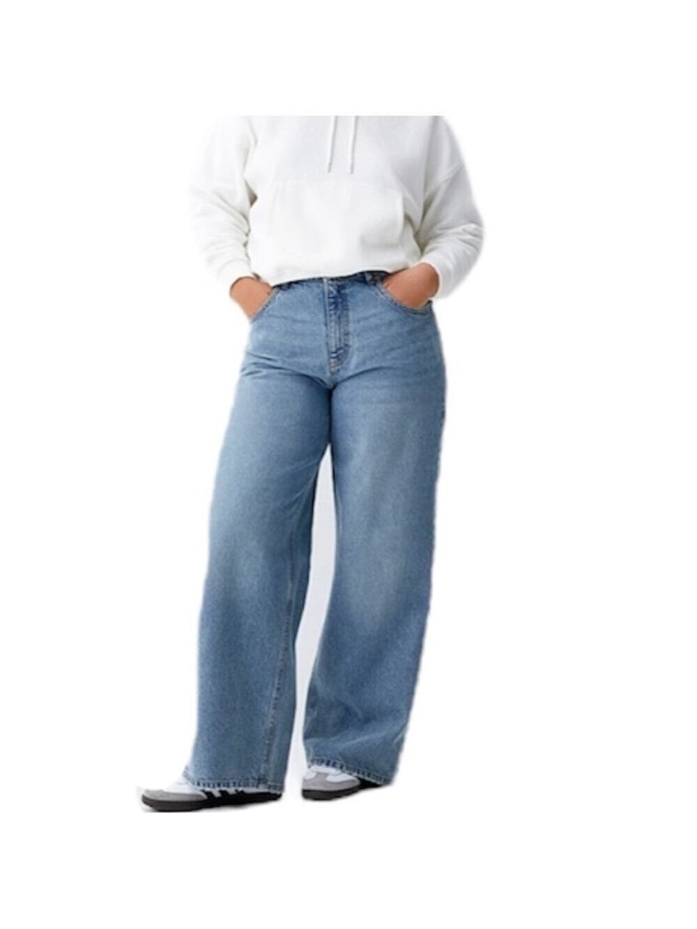 Simons TWIK R&B fit wide leg organic cotton jeans 28